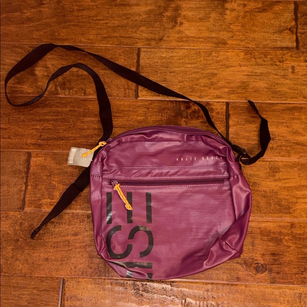 Esprit 90s Purple Crossbody Bag with Black Strap